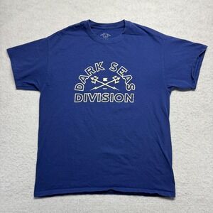 Dark Seas Division Surf T Shirt‎ Cotton Graphic Print Blue Men's Size Large